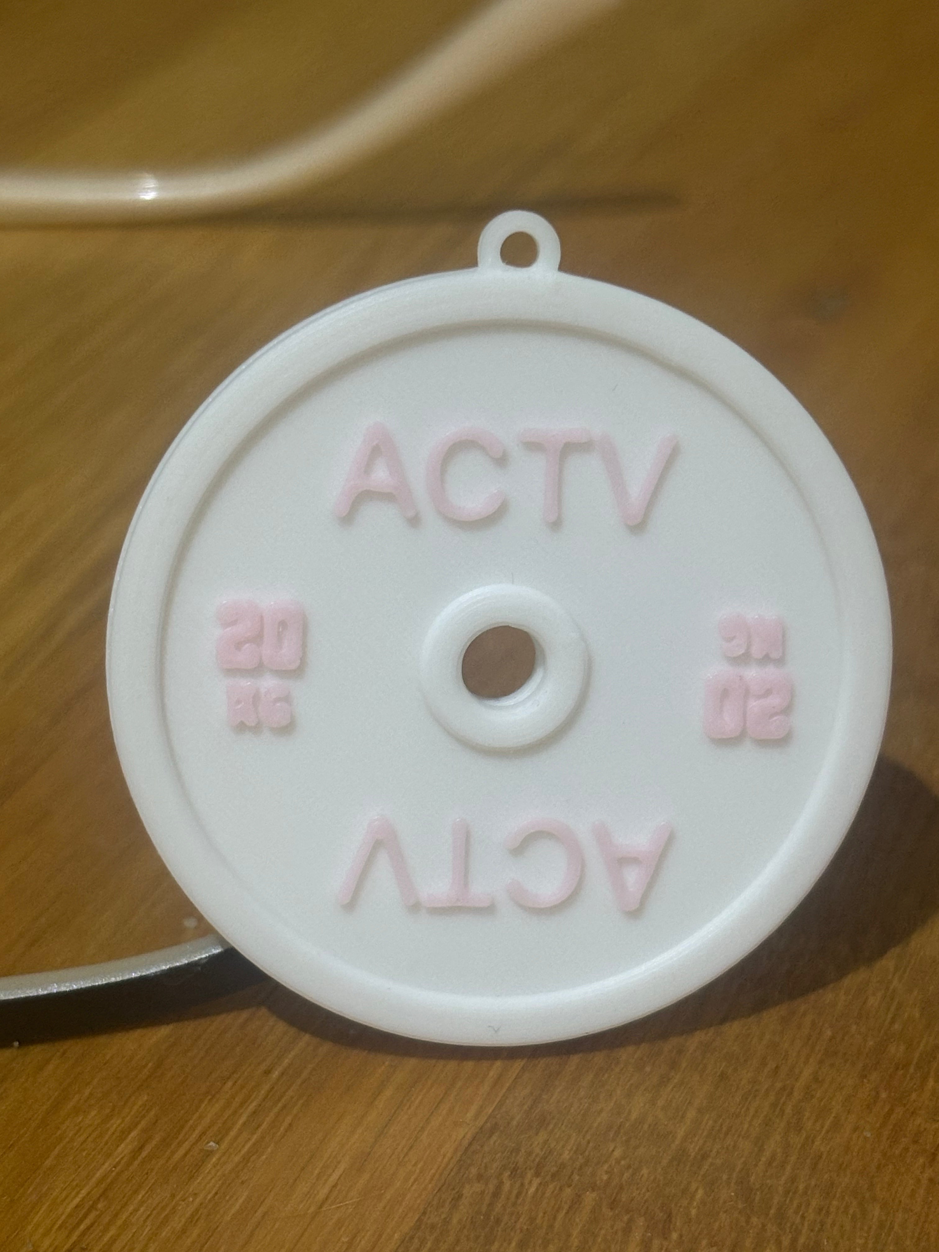 Mini Weight Plate Keychain
